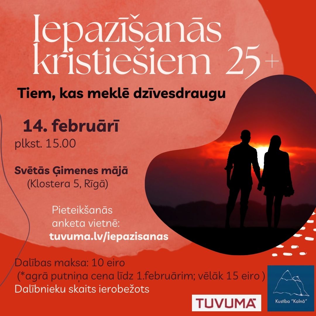 Valentīndienā notiks iepazīšanās pasākums kristiešiem, kas meklē dzīvesdraugu